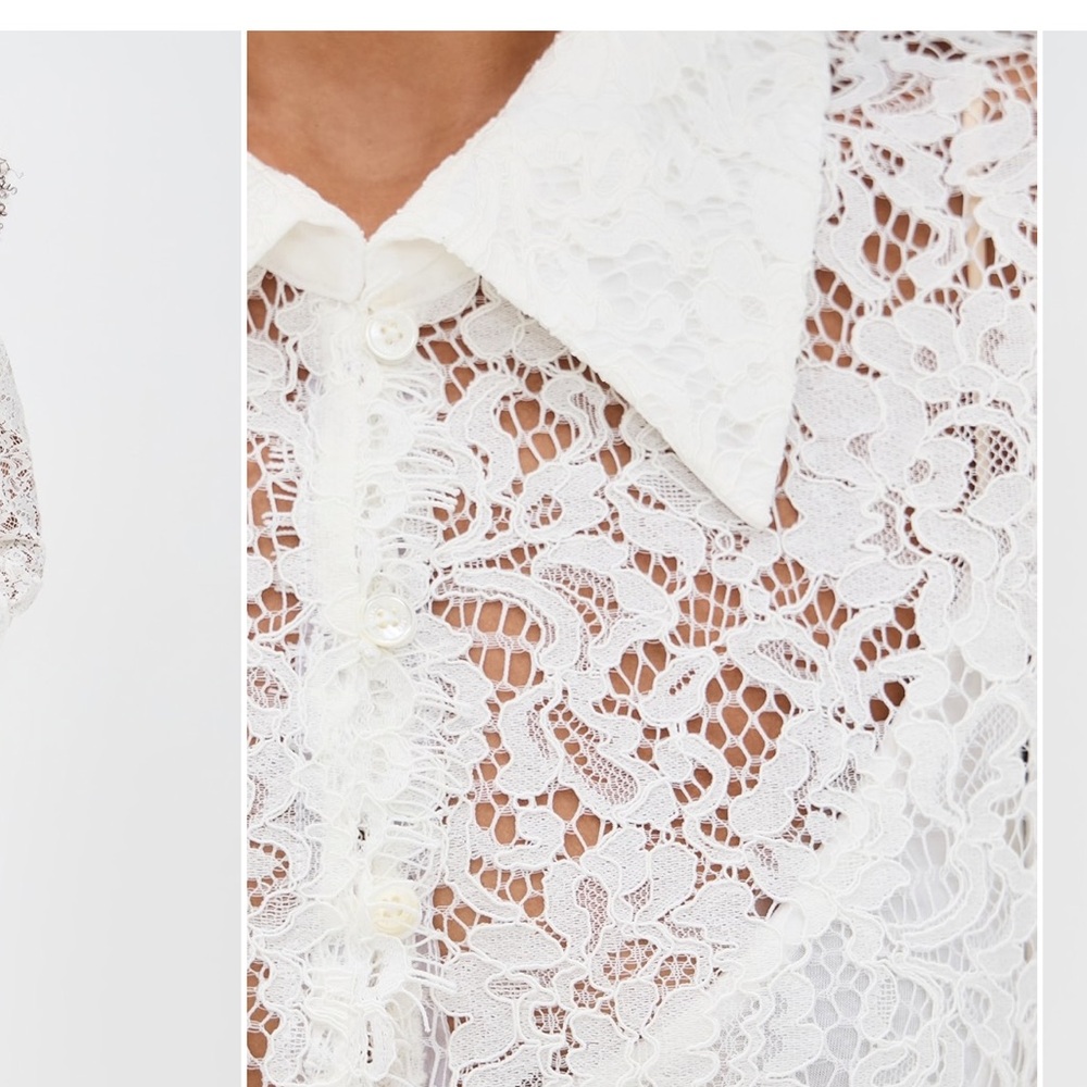 L'AGENCE
Anita Lace Button Up Blouse - Picture 3 of 9
